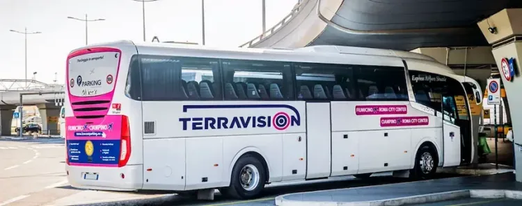 Shuttlebus vom Flughafen Fiumicino ins Stadtzentrum von Rom