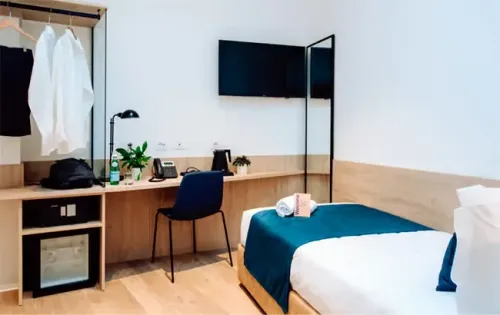 Habitación en Air Rooms Rome by HelloSky dentro del aeropuerto de Fiumicino